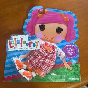 LALALoopsy  Overalls Outfit in Orange & Pink